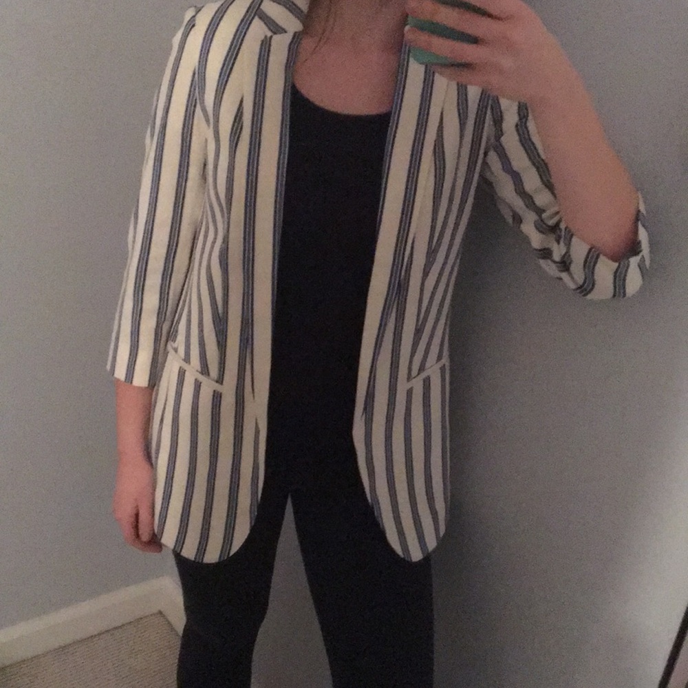 Express Striped Blazer